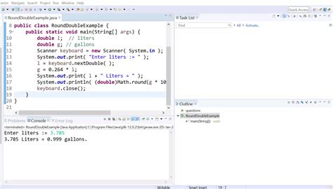 round a double value in java.